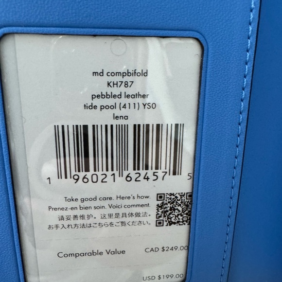 Kate Spade Vibrant Blue Wallet - Picture 5 of 5